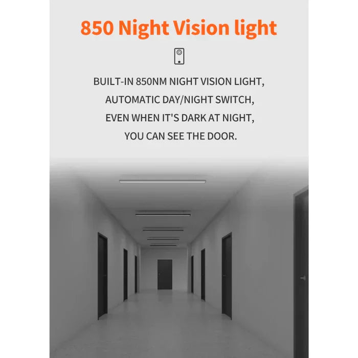 Smart Ring Wireless Doorbell Security Camera Two-Way Remote Audio Video IR Night Vision