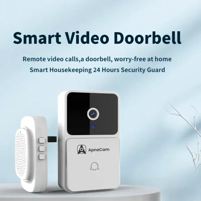 Smart Ring Wireless Doorbell Security Camera Two-Way Remote Audio Video IR Night Vision
