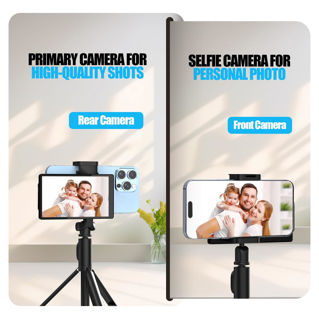 Phone Vlog Selfie Monitor Screen, Magnetic Phone Holder Clip Mount, Iphone & Andriod