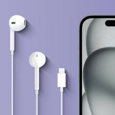 USB- Type C Headphone for iPhone Wired Earbuds with Mic and Noise Cancelling