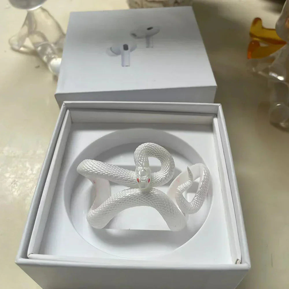 Creative Unique Snake Wireless Earbuds Case Headset Protective Silicone Case