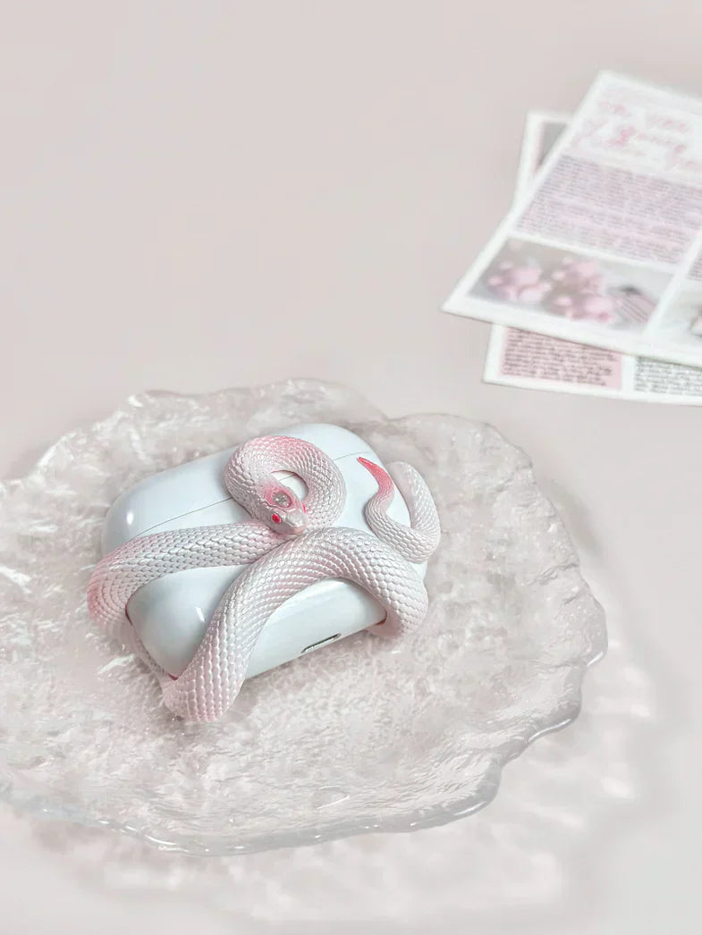 Creative Unique Snake Wireless Earbuds Case Headset Protective Silicone Case