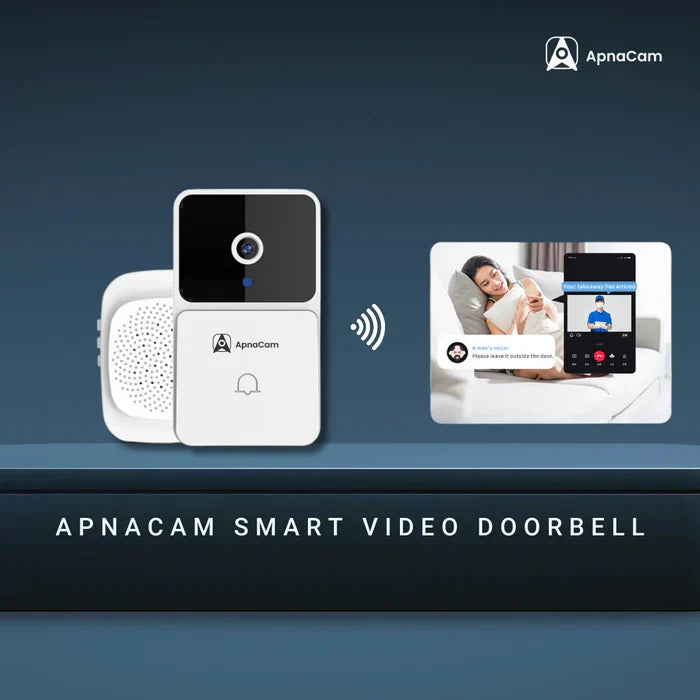 Smart Ring Wireless Doorbell Security Camera Two-Way Remote Audio Video IR Night Vision