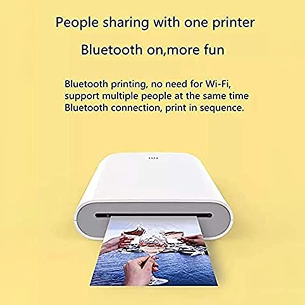 Mi Portable Photo Printer Pocket Mini AR with DIY (500 mAh) Image Zinc Paper Printer