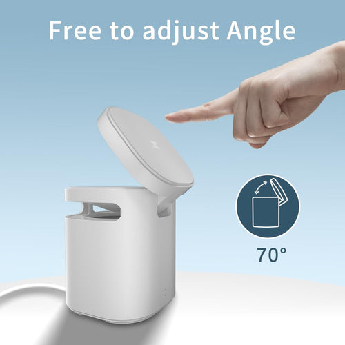 3-In-1 Magnetic Wireless Charger + Hifi Speakers(2 Wireless Charge Pads + High Bass Speaker)