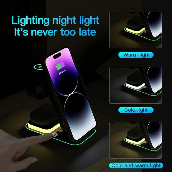 Cason 23W Certified Qi2 Wireless Charger for iPhone Magnetic 3 in 1 Mag Safe Wireless Charging Pad/Stand, Fast Charging