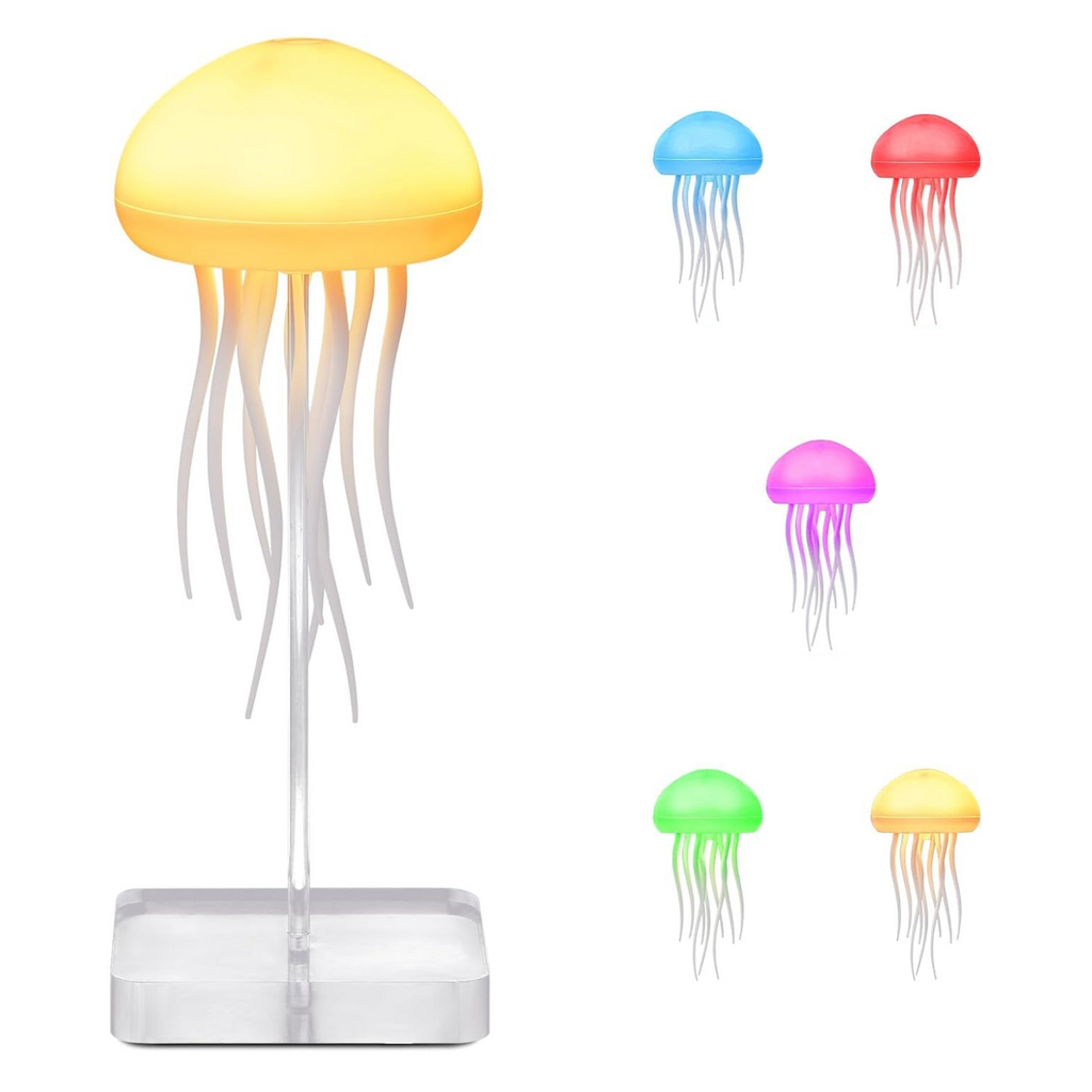 Jelly: Viral Jellyfish Lamp with Voice Control & USB-C Rechargeable (Hanging + Base)