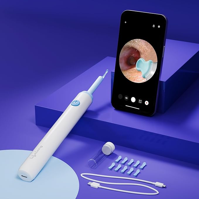 Ear Cleaner High Precision Ear Wax Removal Tool with Camera & LED Light