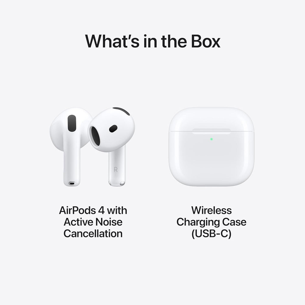 AirPods 4 Bluetooth  with Active Noise Cancellation (White)