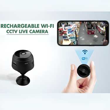 Portable Mini Rechargeable Wi-Fi CCTV Live Camera, 1080P 64 GB Storage Capacity 1 Channel, magnet-48