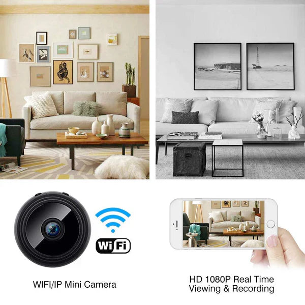 Portable Mini Rechargeable Wi-Fi CCTV Live Camera, 1080P 64 GB Storage Capacity 1 Channel, magnet-48