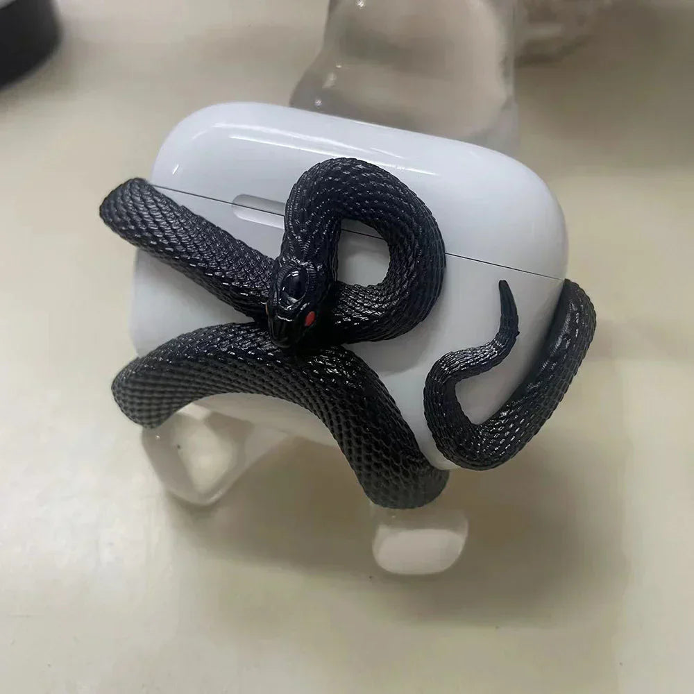 Creative Unique Snake Wireless Earbuds Case Headset Protective Silicone Case
