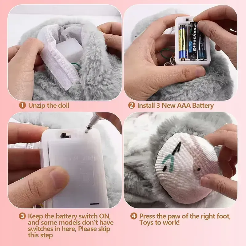 Musical Breathing Disney's Stitch Sleeping Aid Plush Teddy bear Toy Stitch