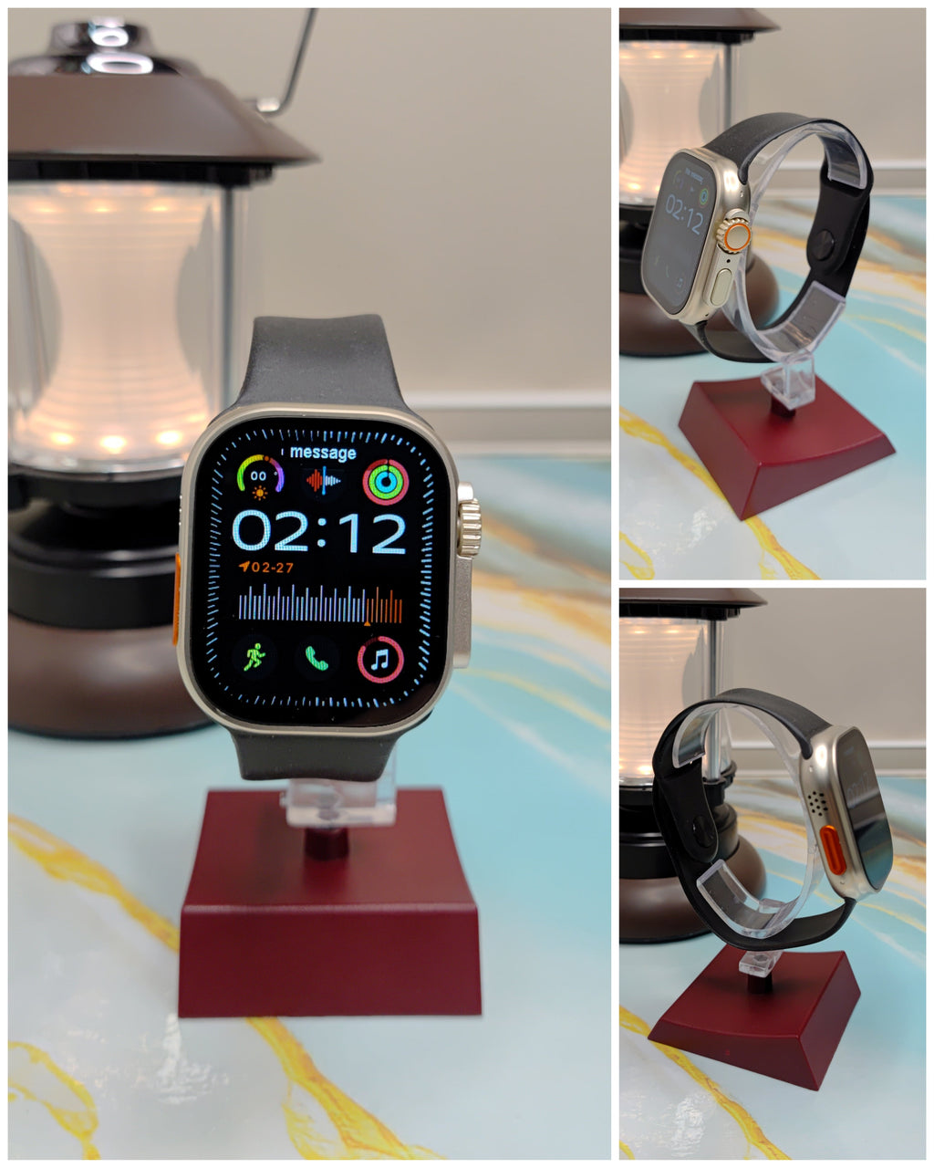 Big 2.3 Infinity Display 10 IN 1 Smart Watch White Edition Combo With Earbuds