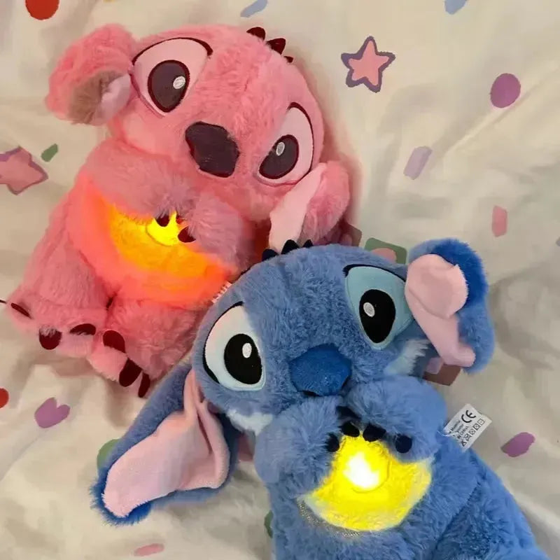 Musical Breathing Disney's Stitch Sleeping Aid Plush Teddy bear Toy Stitch