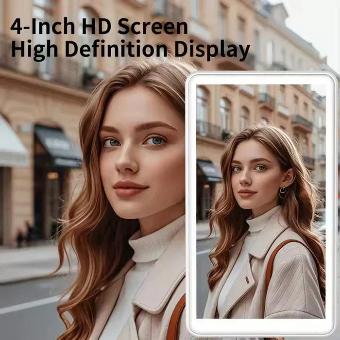 Phone Vlog Selfie Monitor Screen, Magnetic Phone Holder Clip Mount, Iphone & Andriod