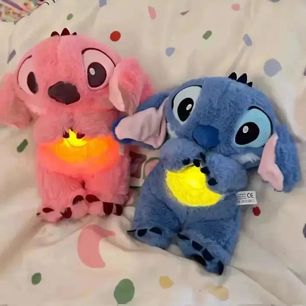 Musical Breathing Disney's Stitch Sleeping Aid Plush Teddy bear Toy Stitch