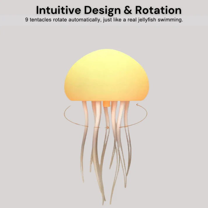 Jelly: Viral Jellyfish Lamp with Voice Control & USB-C Rechargeable (Hanging + Base)