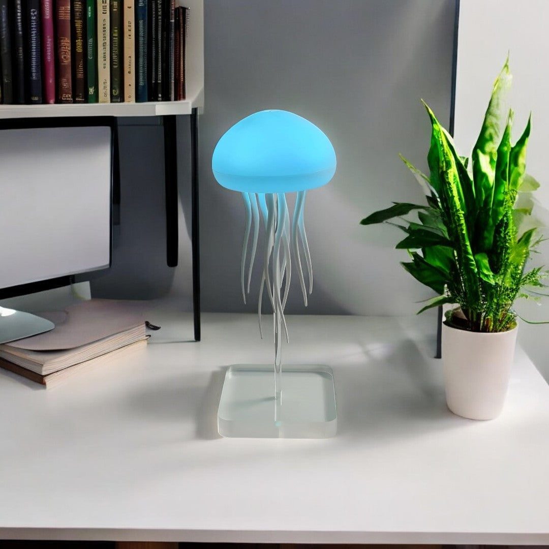 Jelly: Viral Jellyfish Lamp with Voice Control & USB-C Rechargeable (Hanging + Base)