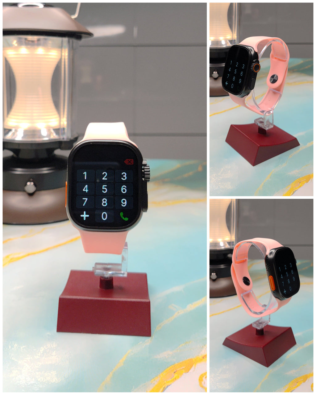 Big 2.3 Infinity Display 10 IN 1 Smart Watch White Edition Combo With Earbuds