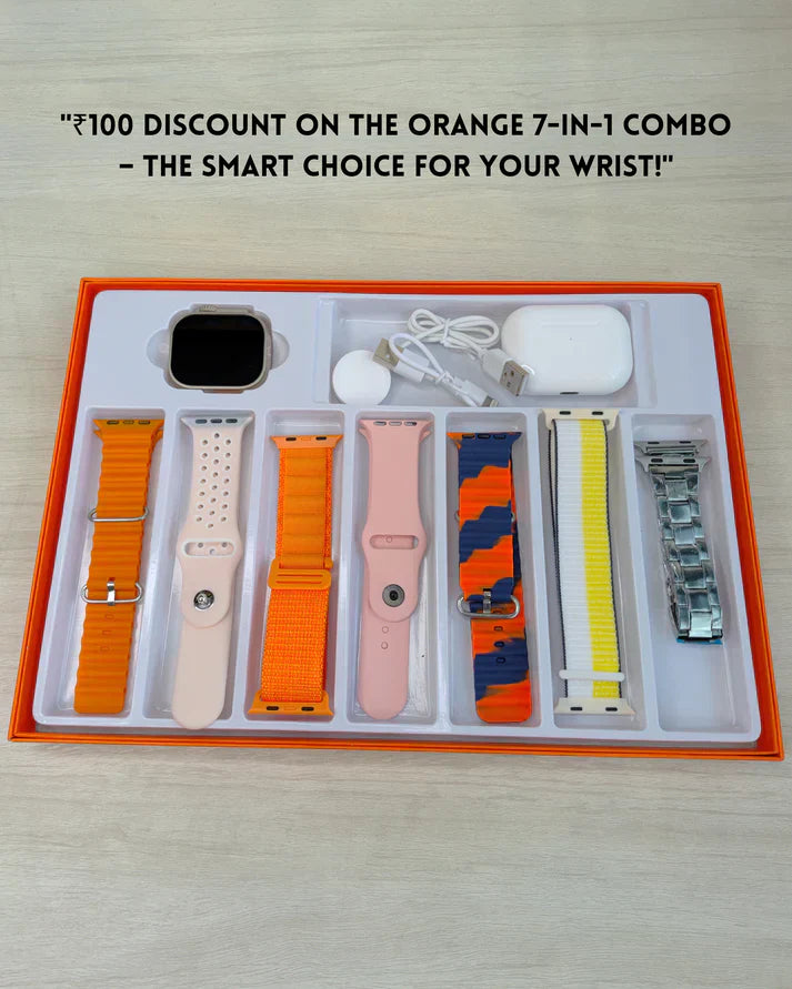 7 IN 1 Smart Watch With Airpod Pro Combo