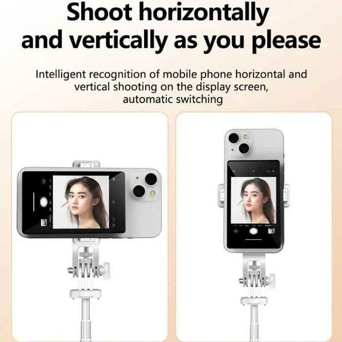 Phone Vlog Selfie Monitor Screen, Magnetic Phone Holder Clip Mount, Iphone & Andriod