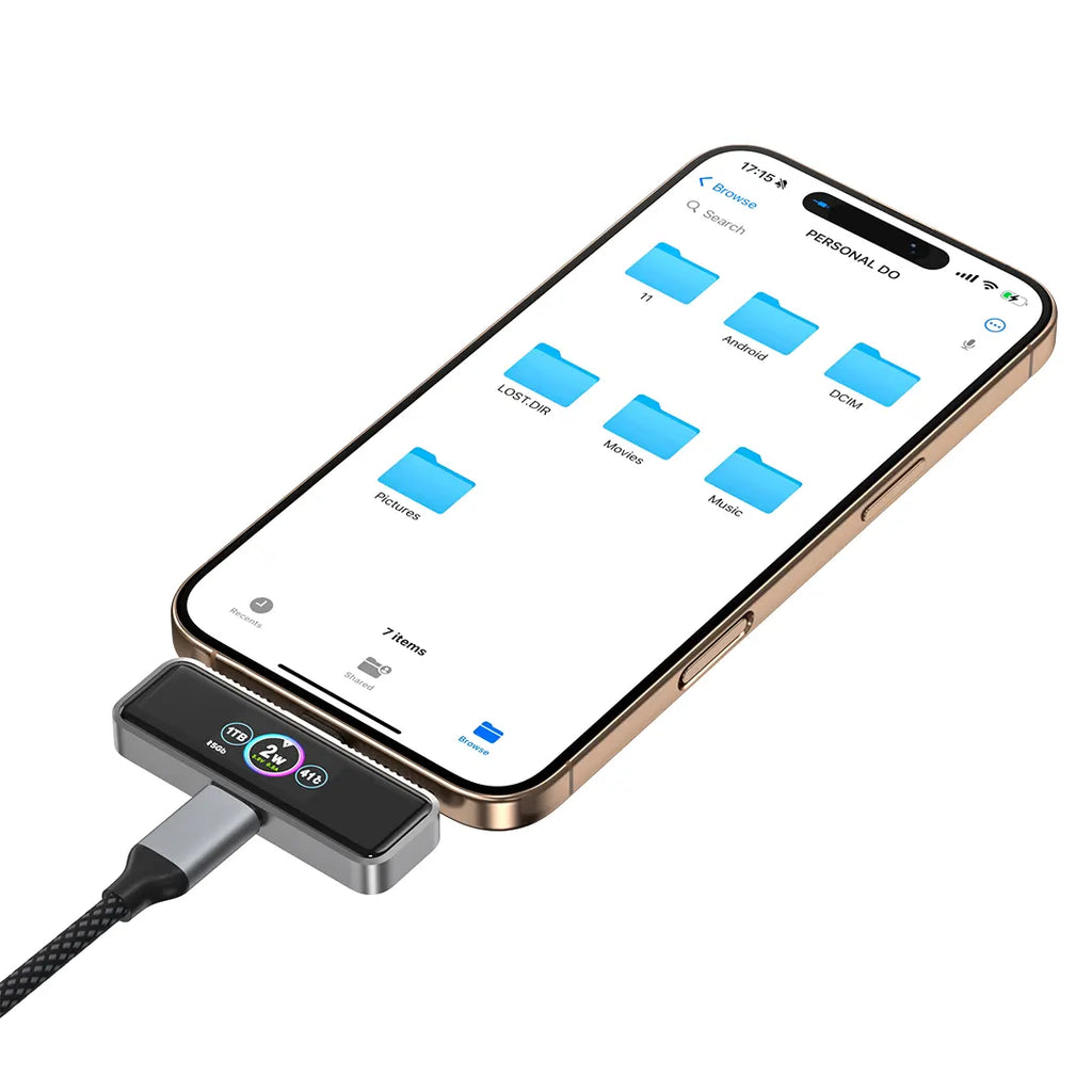 GT Storage USB-C & lightning port Magnetic Extended Storage for iPhone Series