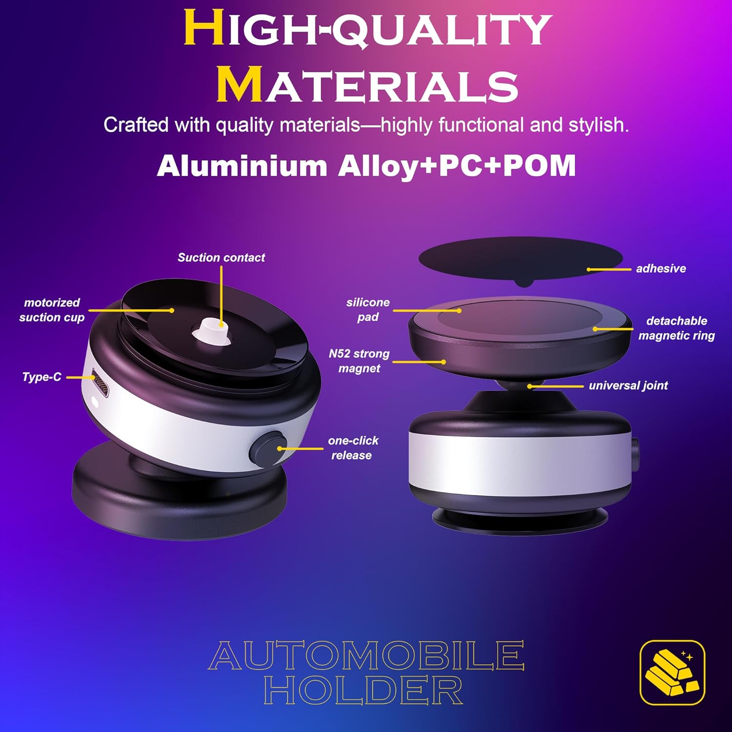 Magnetic phone Holder power bank