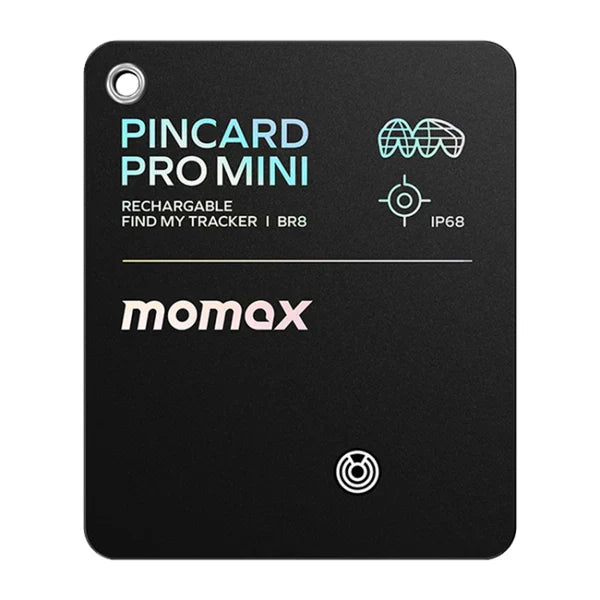 MOMAX PINCARD PRO Card Wireless TRACKER Charging Positioning Finder Anti-lost Device(Black)