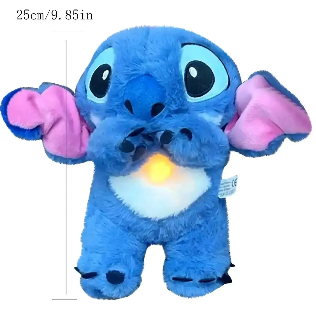 Musical Breathing Disney's Stitch Sleeping Aid Plush Teddy bear Toy Stitch