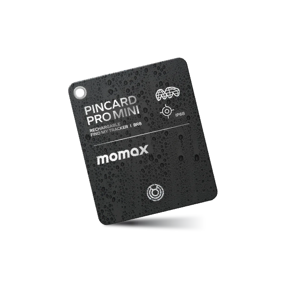 MOMAX PINCARD PRO Card Wireless TRACKER Charging Positioning Finder Anti-lost Device(Black)