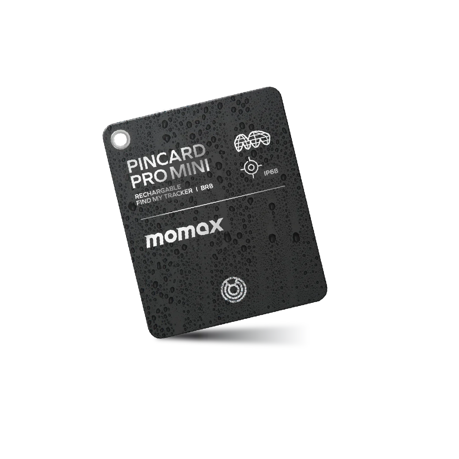 MOMAX PINCARD PRO Card Wireless TRACKER Charging Positioning Finder Anti-lost Device(Black)