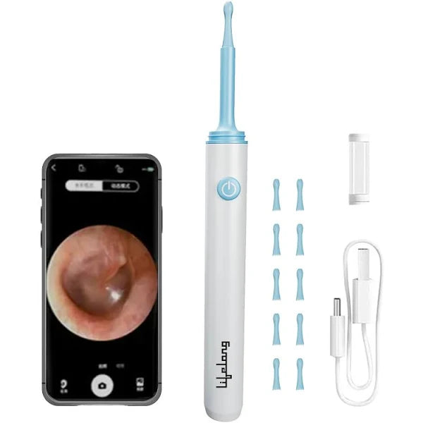 Ear Cleaner High Precision Ear Wax Removal Tool with Camera & LED Light