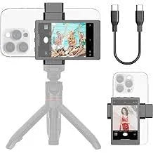 Phone Vlog Selfie Monitor Screen, Magnetic Phone Holder Clip Mount, Iphone & Andriod