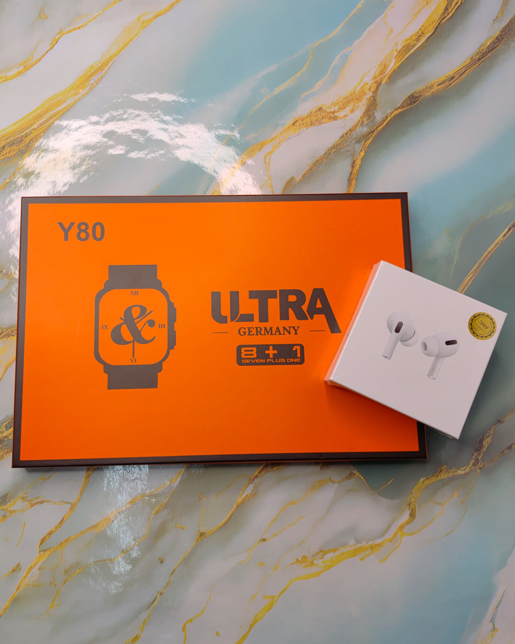 Y80 Ultra Smart watch With Airpod Pro Combo