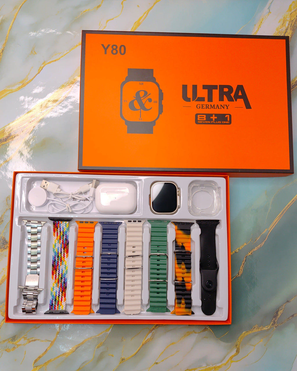 Y80 Ultra Smart watch With Airpod Pro Combo